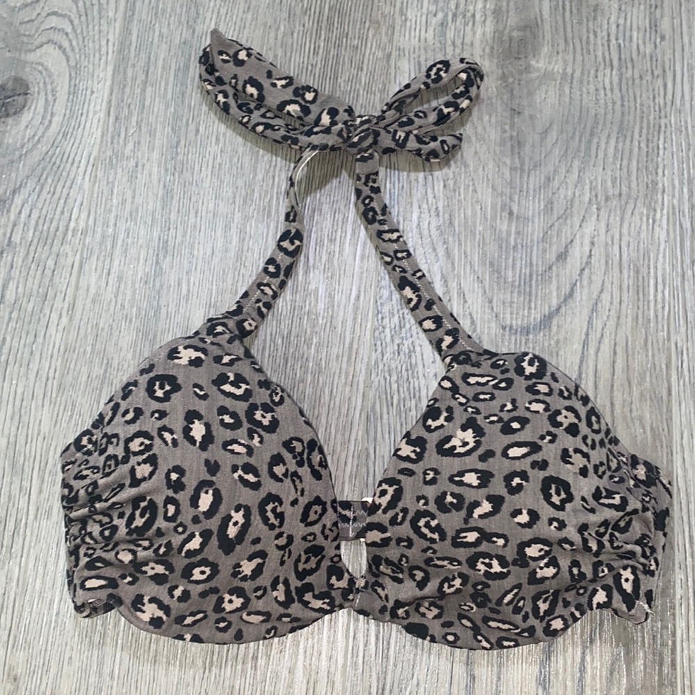 Shade & Shore Leopard Bikini Top